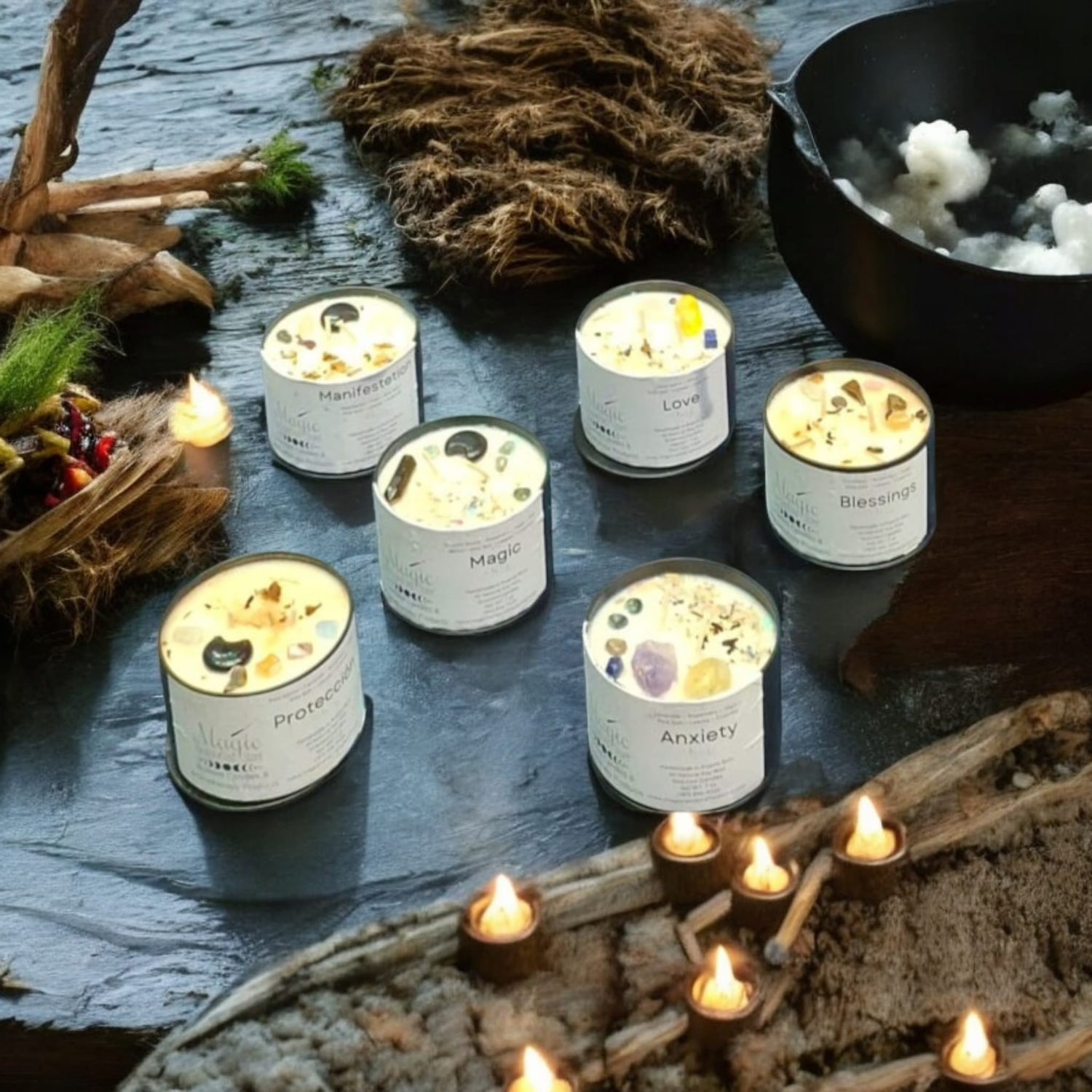 Velas Intención de Cuarzos